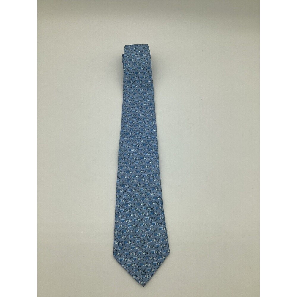 VINEYARD VINES Custom Collection Silk Necktie USA Connecticut GOLF Tie - Picture 5 of 5